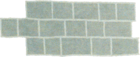 White Hall Single width flagstone pattern