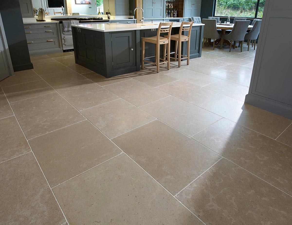 Provence stone tile floor