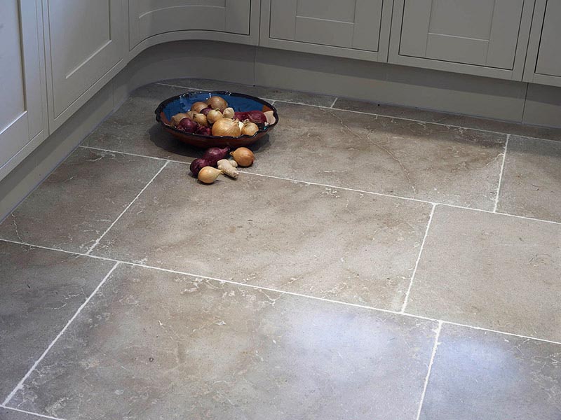 Highland Grey limestone flooring